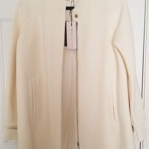 Zara off white winter coat